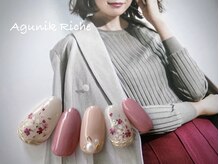 アグニークリッシェ(Agunik Riche)/【押し花ネイル】