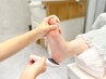 おすすめ【フットネイル】まるっと全部入り★足裏角質＋ケア＋ワンカラー