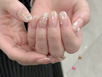 リン 恵比寿(RiN.)/リボンミラーネイル　akane