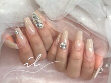 イル 神戸店/ベージュ×ワンホン