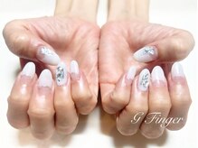 ジーフィンガー 大井町店(G Finger)/シアーホワイトの逆フレンチ