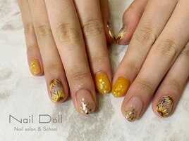 ひまわりネイル