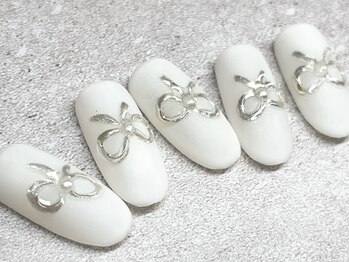 チェリーズネイル(Cherrys Nail)/ホワイト リボンネイル