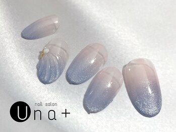 ネイルサロン ウナプラス(una+)/バイカラーネイル
