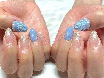 ネイルサロンブリス(nail salon Bliss)/☆キラキラ・マーメイドネイル☆