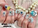 水色/ゴテゴテ/量産型ネイル