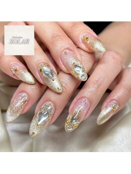 ソラール(SOLAR)の写真/周りと差がつく90分ニュアンスネイルやり放題/自店他店いつでも付替えオフ無料!パーツ付け放題もあり*新宿