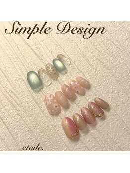 【simple】3月4月定額デザイン