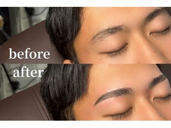 エムズアイブロウ 難波店(M’sアイブロウ)/メンズHBL☆before→After #眉毛