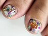 ＦＯＯＴジェルネイルアートつけ放題150分¥17980～