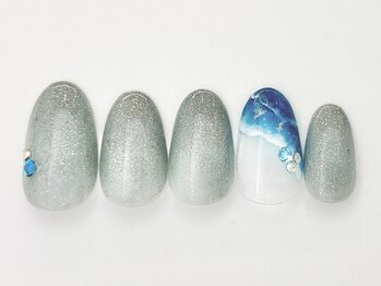 ネイルサロン アビー グランデュオ蒲田店(abbie)/波うちネイル¥9559