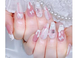 バレンタインネイル