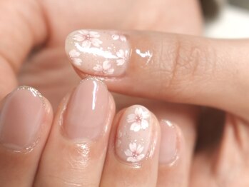 桜×グラデーション