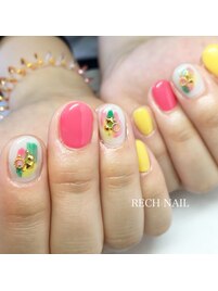 塗りかけネイル