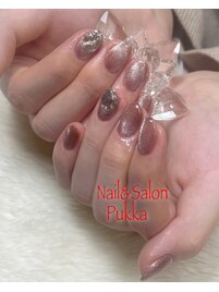 今年風のブライダルnail