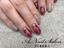 20/12/29　赤べっ甲nail