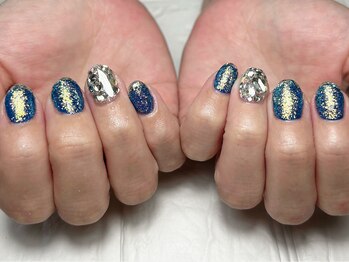 ブリスフルハピネス(Blissful happiness)/ギラギラブルーネイル