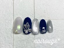 ネイル―ジュ 札幌大通店(nairouge*)/人気のパールパウダーネイル♪