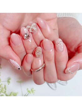 ブライダル＋パールリボン