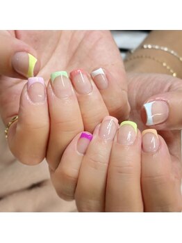 サロン ティアラ ツキジ(salon tiala tsukiji)/カラーフレンチ¥8250