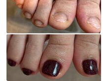 ココ ネイル サロン アンドスクール(COCO.NAIL SALON＆SCHOOL)の雰囲気（長さだしと上品カラーで1時間で美足になります。）
