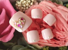 ネイルサロン ラ シュシュ 成瀬店/バレンタイン ハート フット