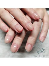 ネイルプラスユウ(NAIL+U)/先端！細フレンチnail