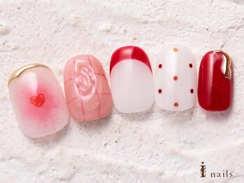 アイネイルズ 横浜WEST店(I-nails)/ガーリーフレンチ9980円