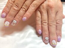 ネイルサロンブリス(nail salon Bliss)/☆変形フレンチ×レースネイル☆
