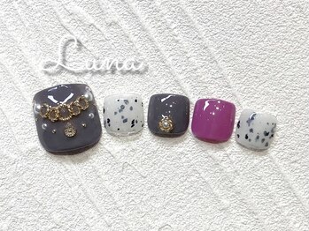 ネイルアンドまつ毛エクステ ルーナ イオンモール東久留米店/フット定額10500円