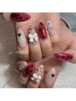 ネイルズミラク(nail's mirac.)/ツィード柄ネイル
