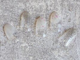 冬のホワイトネイル