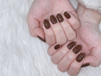 アール 豊田店(#arl)/冬に人気☆ブラウンカラーネイル