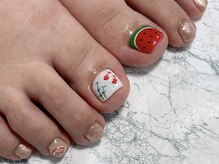 バルサミックネイル(BalsamicNail)の雰囲気（手描きネイル）