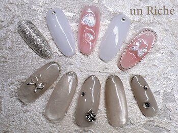 アンリッシュ 新宿(un Riche)の写真/新宿東口スグ!オフ無料のデザイン定額多数!仕上がりに感動の高技術サロン!お得に毎月楽しめる◎[新宿]
