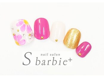 ネイルサロンエスバービー(nail salon S barbie)/お花フットネイル