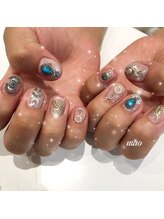 リンドネイル バイ モカ アンド ララ(Lind nail by moca and LaLa)/シルバーパーツネイル