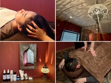 五感を癒す隠れ家空間。着替え、ヘアアイロン、ドライヤー完備。