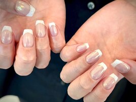 上品フレンチ×ミラーネイル☆