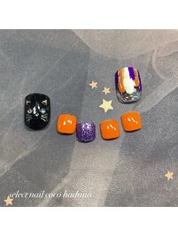 9&10月フットハロウィンにゃんこ