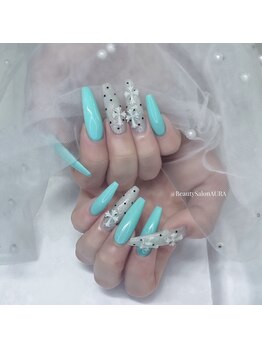 オーラ(AURA)の写真/【トレンドデザイン豊富】最旬の韓国・ワンホンネイルも対応♪センス抜群のスタッフが理想の指先を再現◎