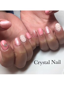 クリスタルネイル ボンベルタ橘店(CRYSTAL NAIL)/ニットネイル
