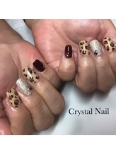 クリスタルネイル ボンベルタ橘店(CRYSTAL NAIL)/ヒョウ柄ネイル