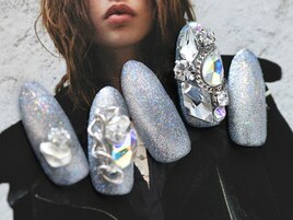 シルバーマグネットネイル