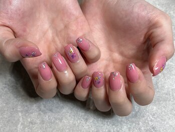 アンク(ankh.)/押し花ネイル