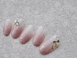 くすみピンクのグラデーション