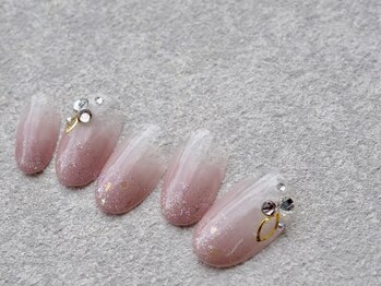 くすみピンクのグラデーション