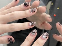 リン 恵比寿(RiN.)/レースフレンチネイル　akane