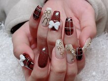 レアネイル 新宿(le'a nail)/チェック柄ネイル