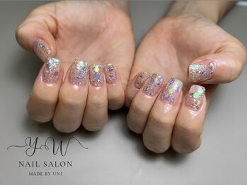 ユーネイル(YW nail)/ラメワンカラー